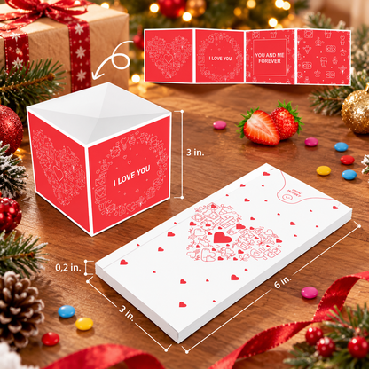 ✨Christmas Exploding Confetti Surprise Card – Pop-Up Joy in Every Envelope 🎄✨
