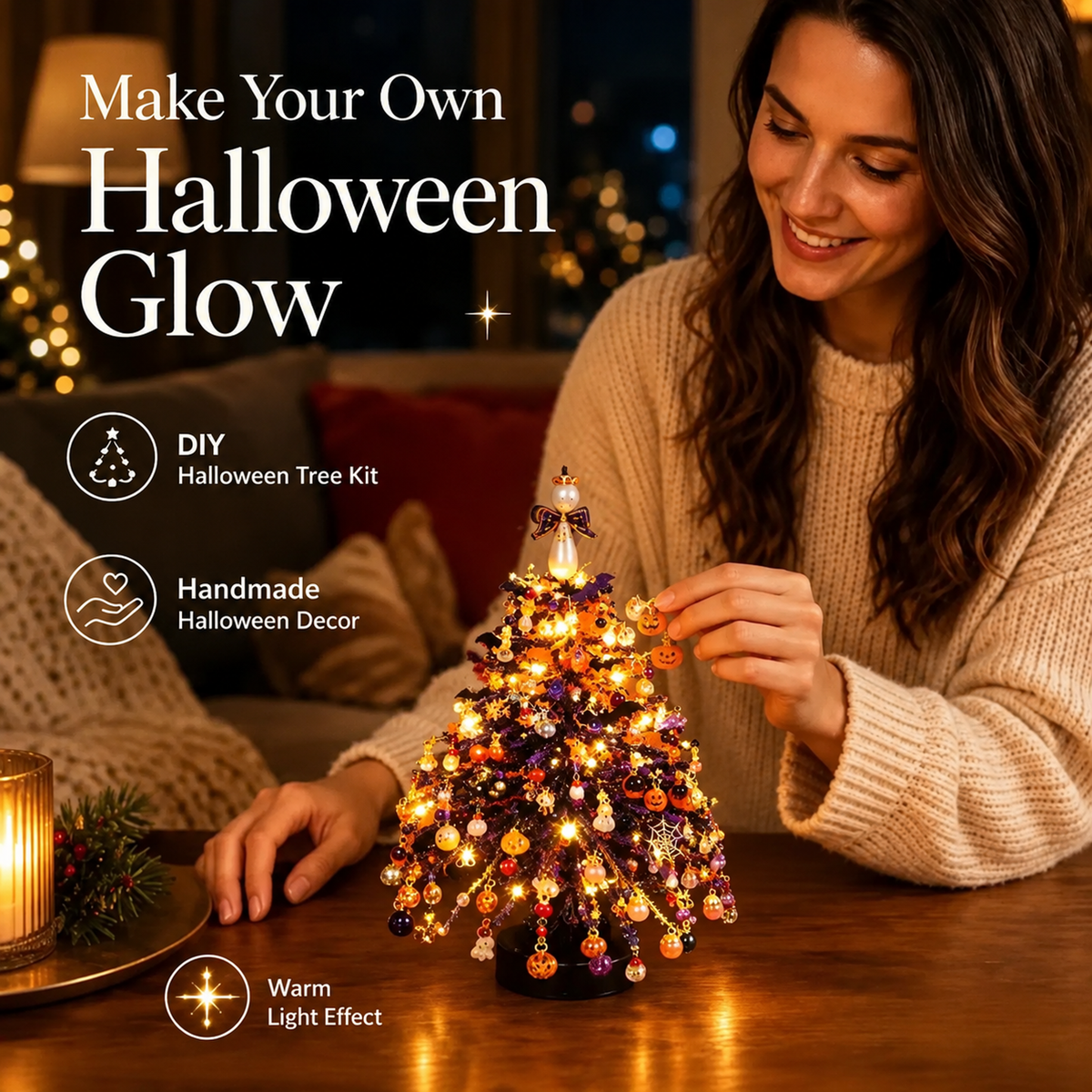 🎄✨ DIY Beaded Christmas Tree Kit – 🎅Create Your Own Sparkling Holiday Decoration