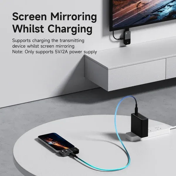📺 Wireless HDMI Display Adapter Kit – Plug & Play USB-C Transmitter and HDMI Receiver for Cable-Free Screen Mirroring, 1080P Video Projection for Laptops, TVs, Monitors & Projectors