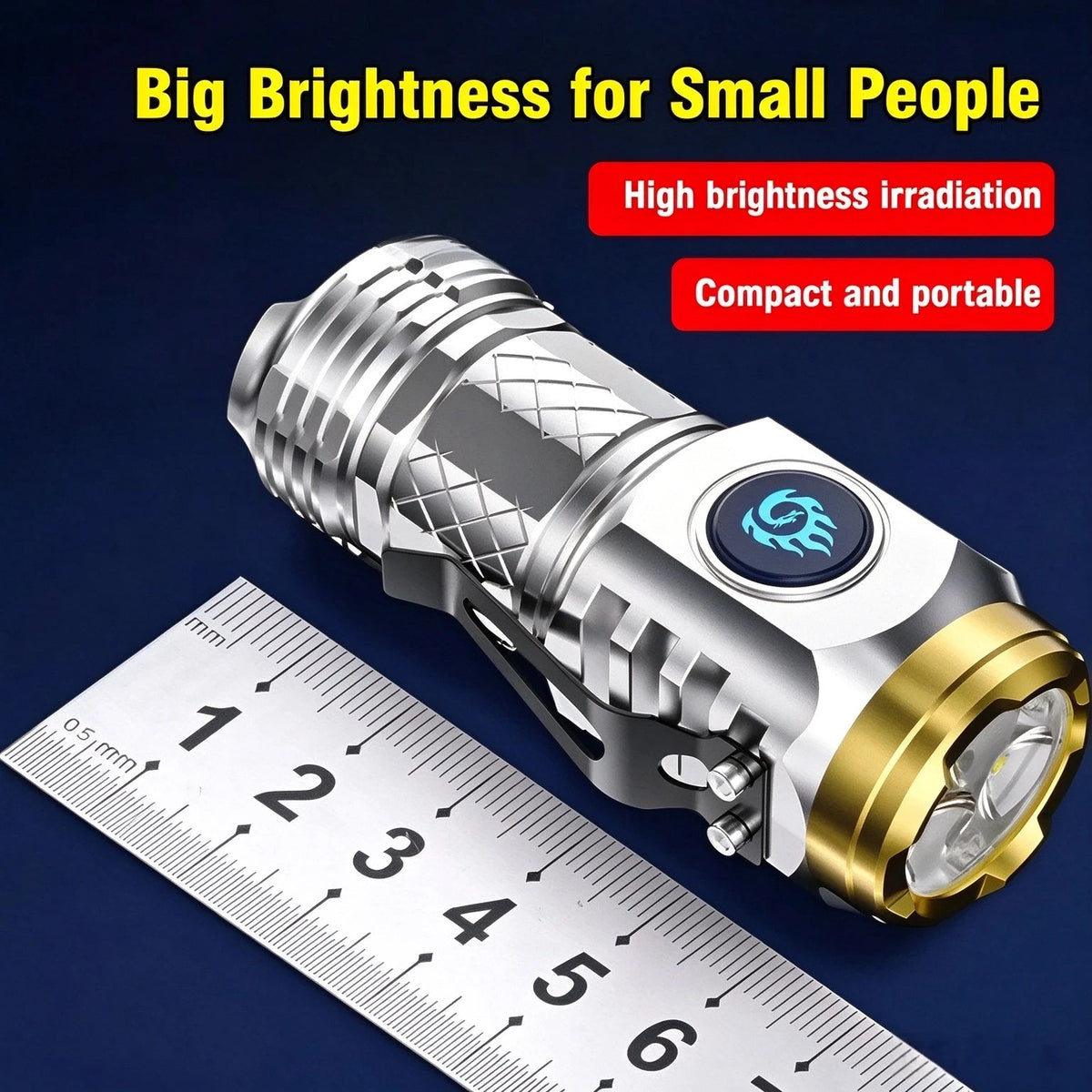 🔥 - Three-eyed Monster Mini Flash Super Power Flashlight