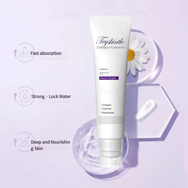 Roller Massage Neck Cream 🧴 Collagen & Hyaluronic Acid | Firms Neck, Reduces Wrinkles & Double Chin✨