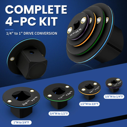 🔥 Heavy-Duty Low Profile Impact Socket Adapter Set | New 2026 Version