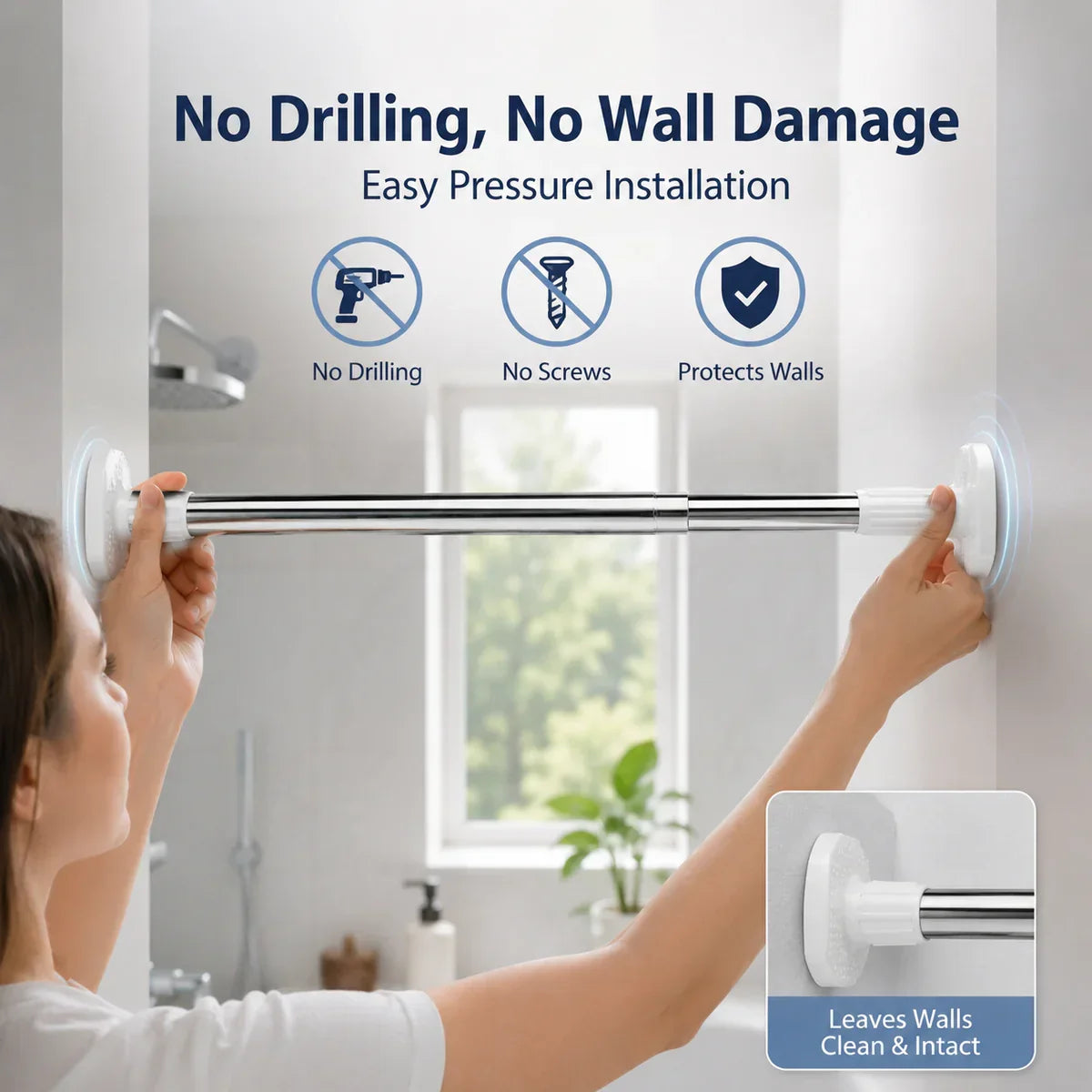 Drill-Free Adjustable Rod