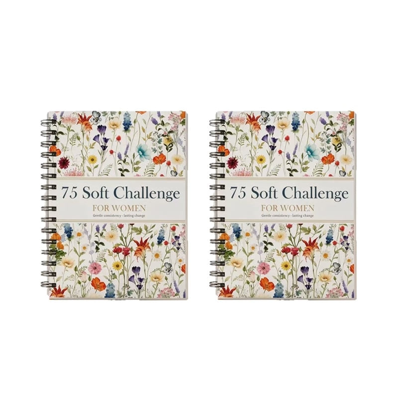 📗75 Soft Challenge Journal For Women | The Gentle Habit Tracker That Helps You Finish What You Start