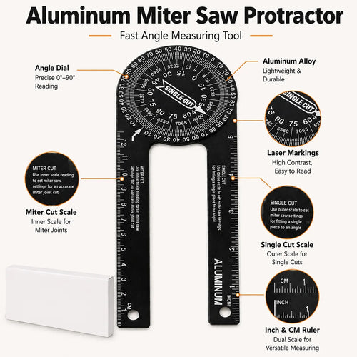 🔥 Limited-time 50% off – Aluminum miter saw protractor
