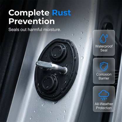 🎉Car Door Lock Cover – Noise-Dampening & Rust-Proof Striker Protector