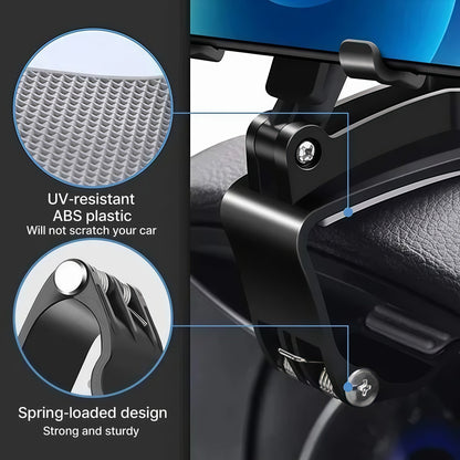 Car Dashboard Phone Holder with 360 Degree Rotation