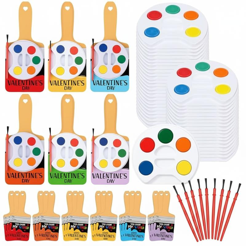 Mini Watercolor Paint Sets For Valentines Day Gifts