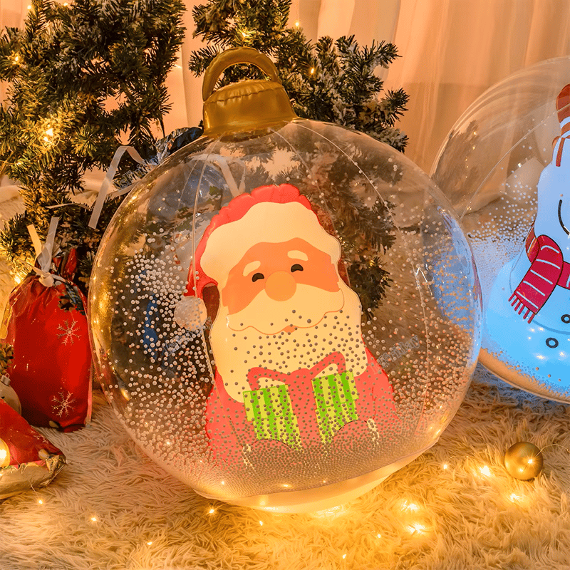 Glowing Snowman Christmas Ball, Outdoor Decoration with LED Lights