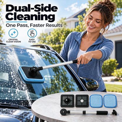 Dual Magnetic Car Windshield Cleaner | Streak-Free Auto Glass Cleaning Kit⭐