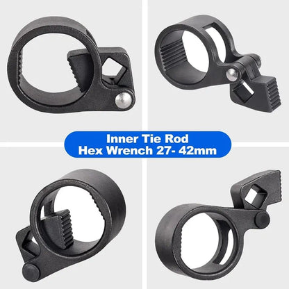27–42mm Inner Tie Rod Wrench Heavy-Duty Chrome Vanadium Steel Tool