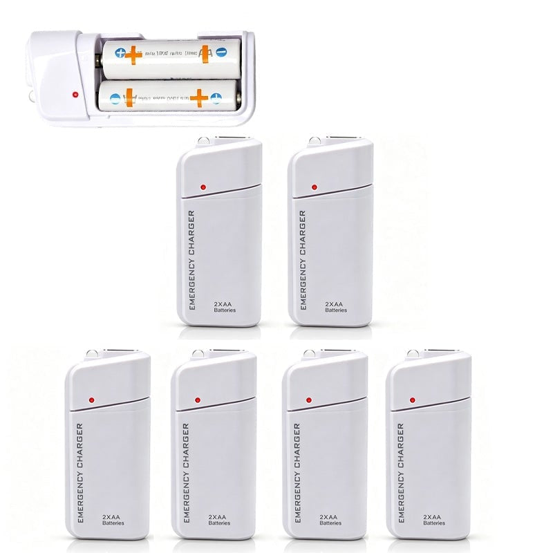 🔋 Emergency Phone Charger – AA Battery Powered USB Backup with LED Flashlight
