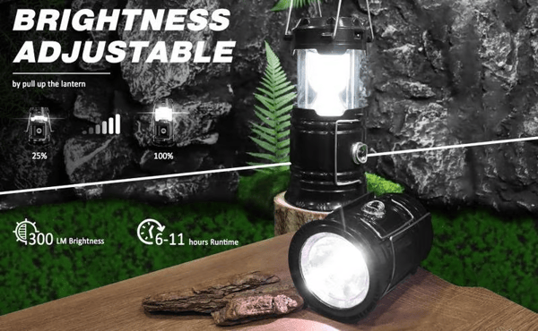 Collapsible LED Camping Lanterns Lightweight Waterproof Solar