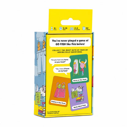 😂 Super Silly Go Fish Card Game | 52 Hilarious Illustrated Cards with 13 Ridiculous Categories for 2–6 Players Ages 4+ 🐟