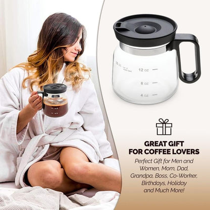 💕49% OFF💖☕ 16 Oz Glass Coffee Mug – Coffee Pot Style