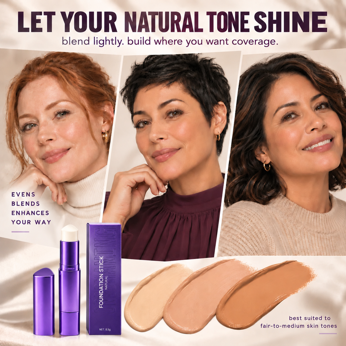 🔥Changing Foundation Stick – The stick that makes mature skin glow again