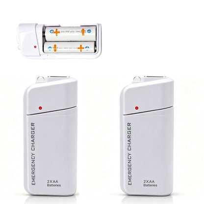 🔋 Emergency Phone Charger – AA Battery Powered USB Backup with LED Flashlight