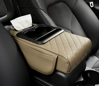 Multifunctional PU Leather Car Armrest Box Mat