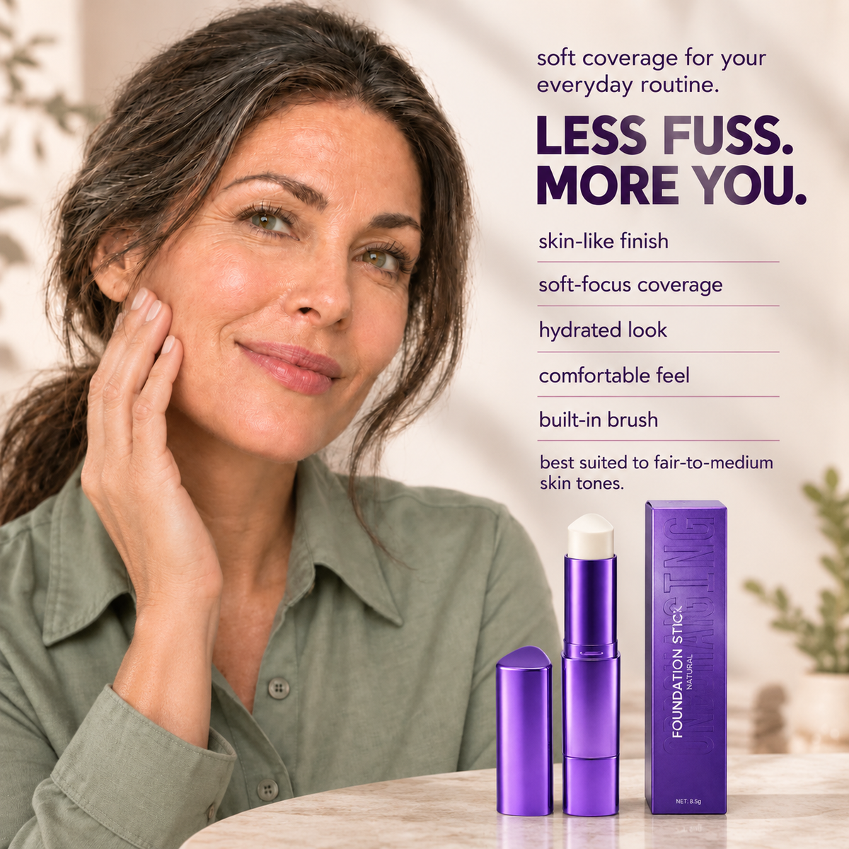 🔥Changing Foundation Stick – The stick that makes mature skin glow again