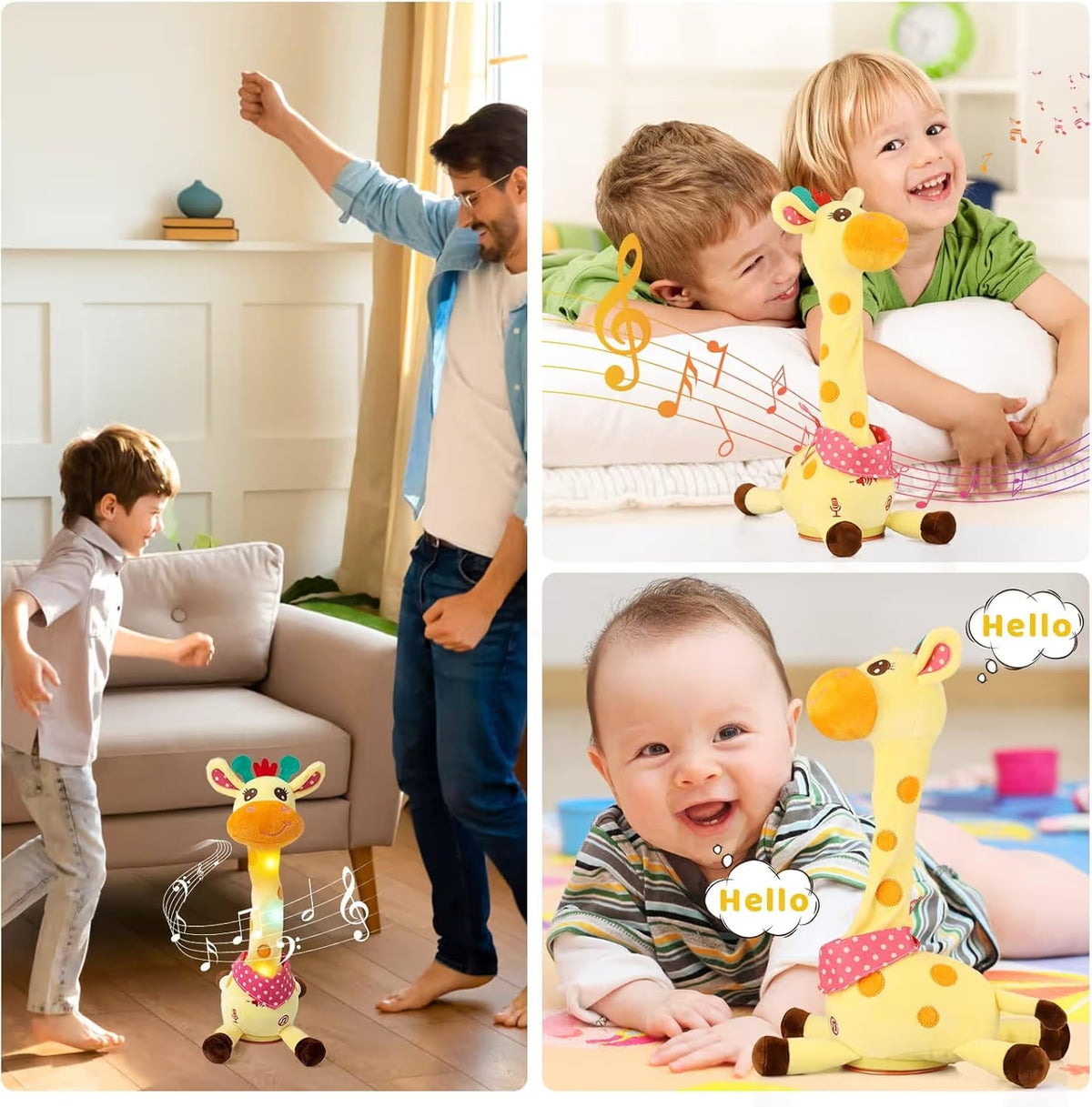 🏆Flash Sale⚡ 50K+ SOLD! Almost Gone-💥🎉 Best-Selling Musical Giraffe Toy – Sings, Dances & Repeats What You Say! 🦒🎵🗣️