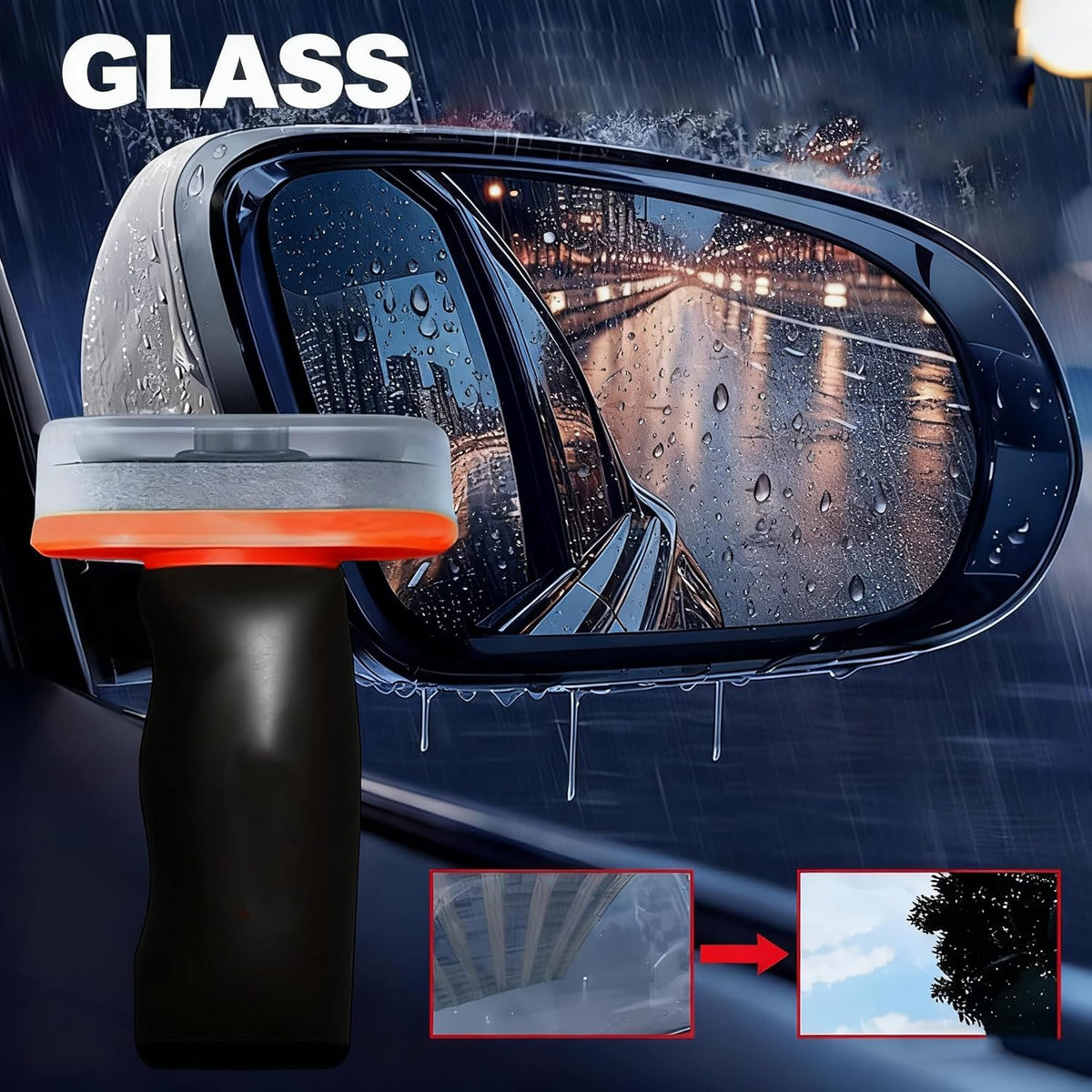 Glass Guard, Glass Cleaner, Automotive Oil Film Cleaning Brush