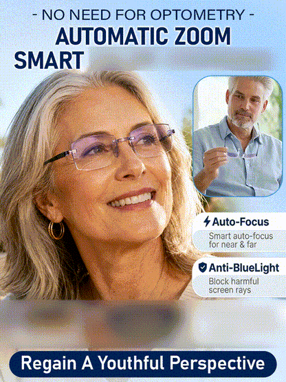 [Regain Your Youthful Vision] Smart Zoom Diamond-Cut Reading Glasses