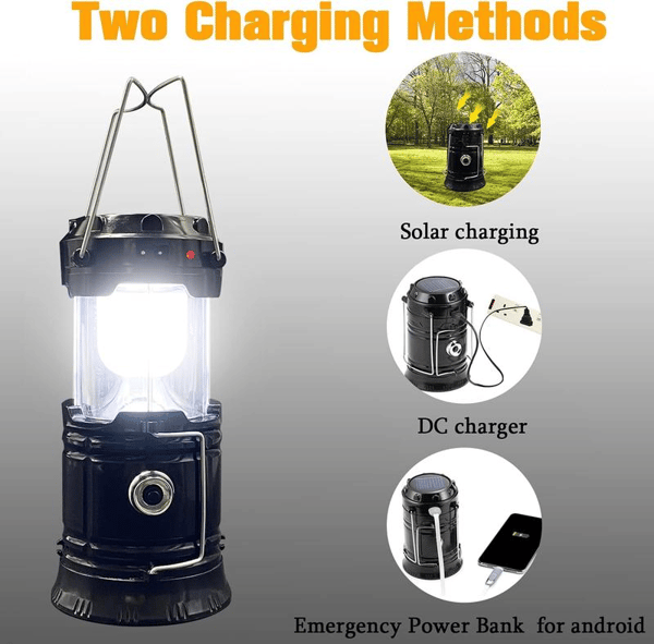 Collapsible LED Camping Lanterns Lightweight Waterproof Solar