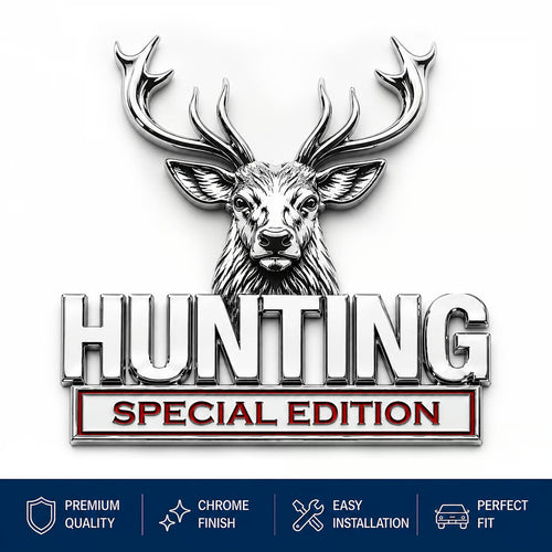 🦌 HUNTING Special Edition 3D Chrome Metal Car Emblem
