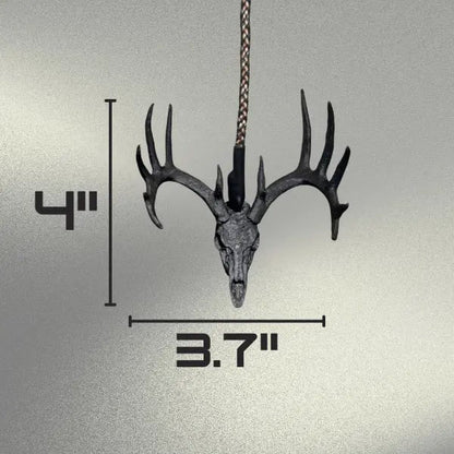 Whitetail Deer Skull Rearview Mirror Hanger