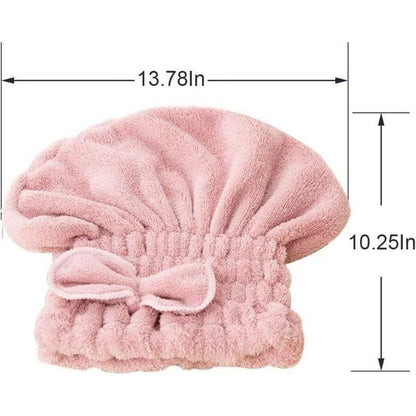 3PC Microfiber Hair Towel Caps, Extrame Soft & Ultra Absorbent, Fast Drying Hair Drying Caps Towel Turban Wrap for Wet Hair Women Light Shiny