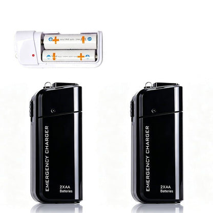 🔋 Emergency Phone Charger – AA Battery Powered USB Backup with LED Flashlight