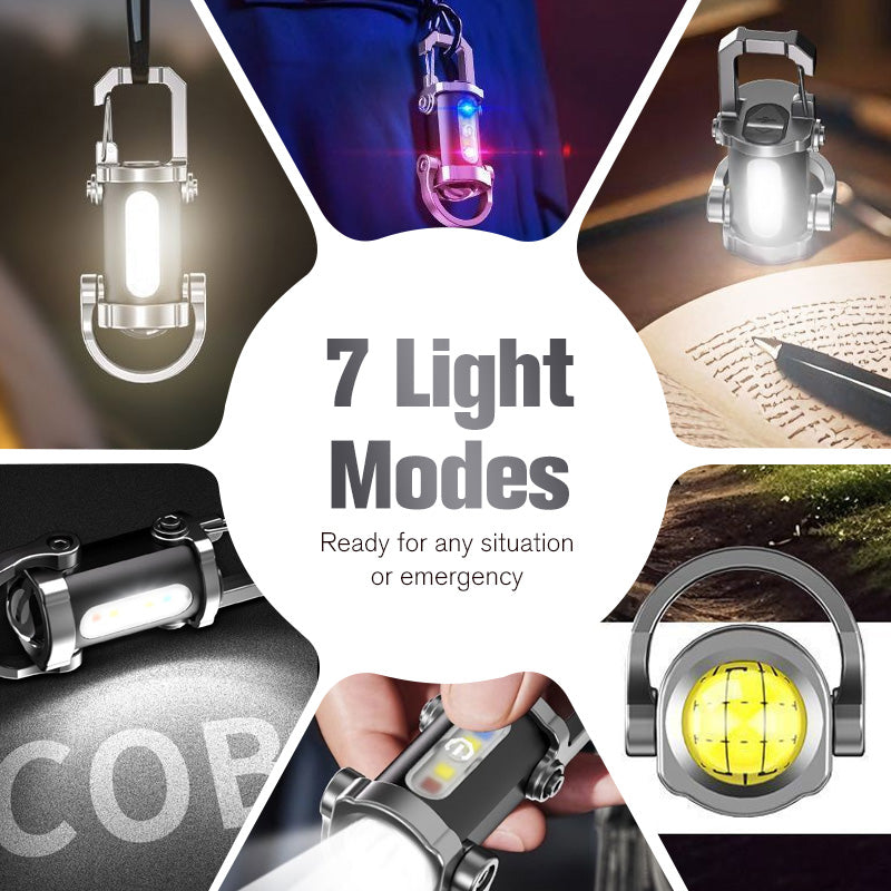 🔦 Rechargeable Keychain Flashlight – 300 Lumens, USB-C Charging & Compact, Unbreakable Design for EDC ⚡