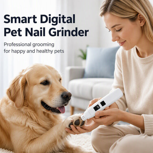 Electric Pet Nail Grinder with LED Power Display