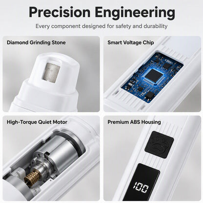Electric Pet Nail Grinder with LED Power Display